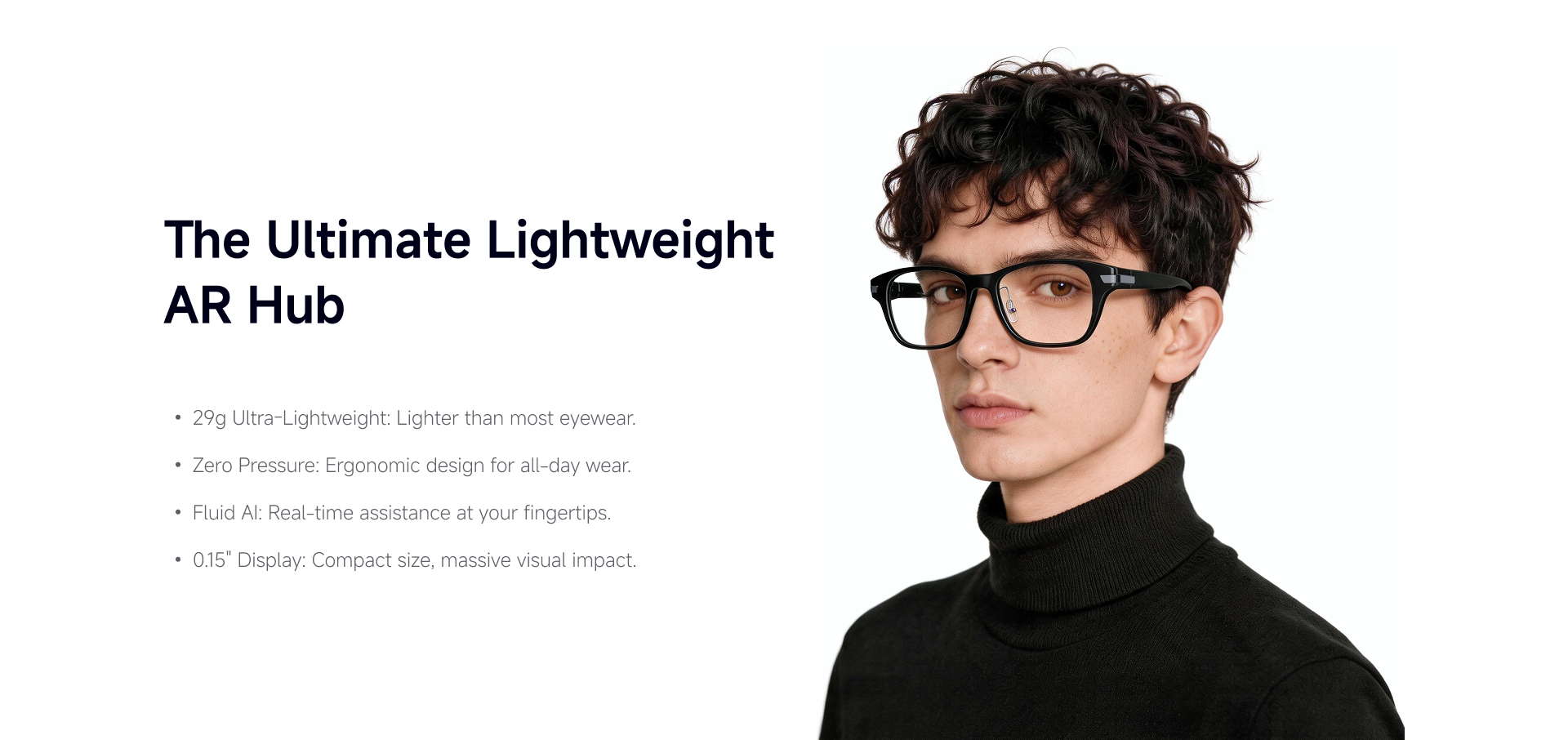 AR99 lightweight AR display eyewear product detail