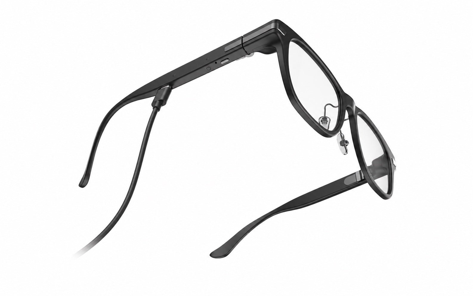 USB-C charging cable connected to the AR99 reference frame