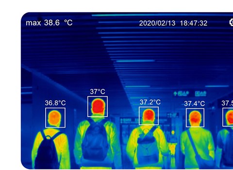 Illustrative thermal-imaging interface; not a documented product test
